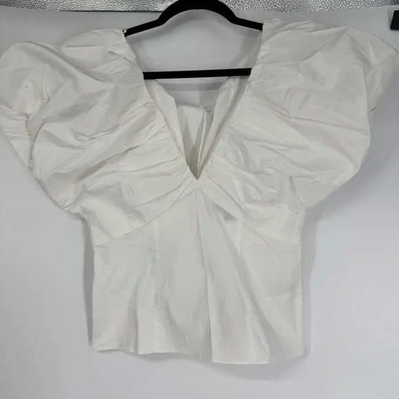 NWT J.Crew Cecily top in stretch cotton poplin blend - Picture 4 of 12